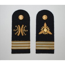 Spalline (paio)  per uniforme di servizio estiva (S.E.B) e ordinaria estiva (O.E.) per Capo di prima  classe della Marina Militare Italiana (tutte le categorie)